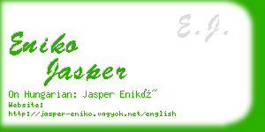 eniko jasper business card